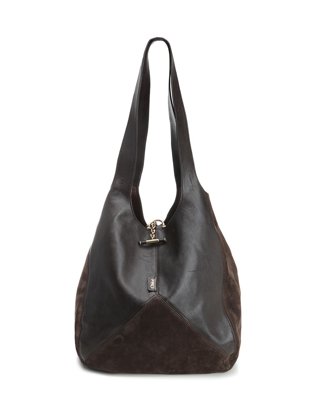 Chloe' Balloon Shoulder Bags - Brown | b469e0c06721e29de202b014212606aec02e9172