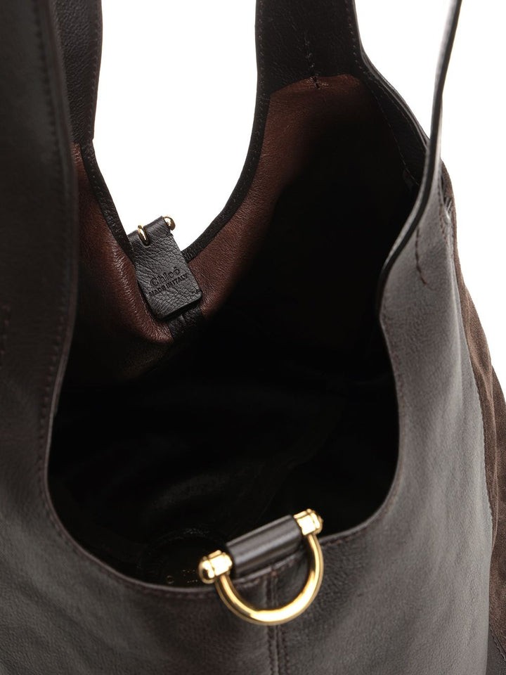 Chloe' Balloon Shoulder Bags - Brown | daf1dc9c2ad1ebe62adafcc52ae0804fac029d5d