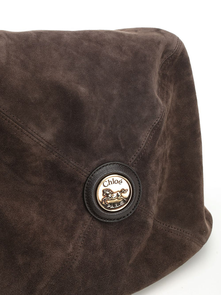 Chloe' Balloon Shoulder Bags - Brown | d55860003ed2d53717319fbd43b7b83904fc9c89