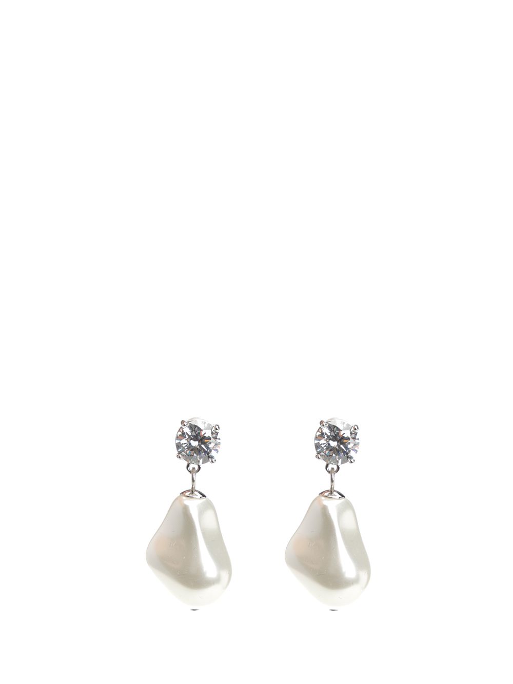 Self-Portrait Mottled Pearl Earrings Jewelry - White | 7e4a06b1340960baceb873594191af62e567f4f6