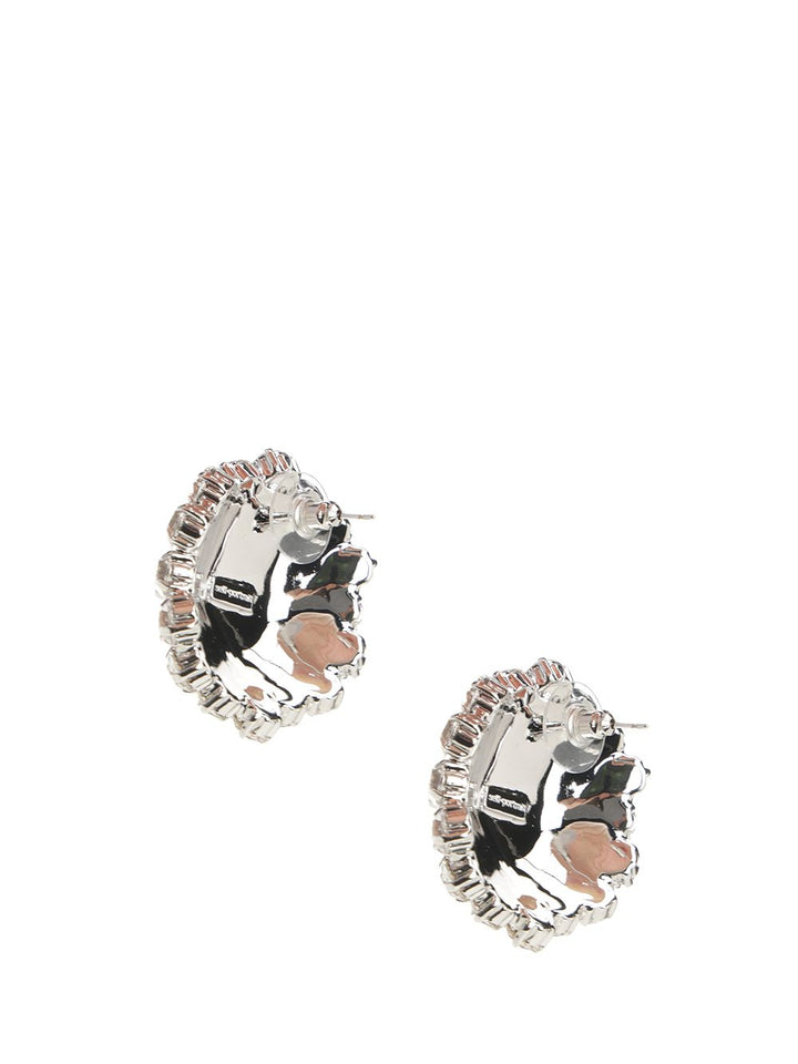 Self-Portrait Crystal Flower Earrings Jewelry - Silver | 3ed4c9999c9859a1f478f8121e78a60f96e1c11d