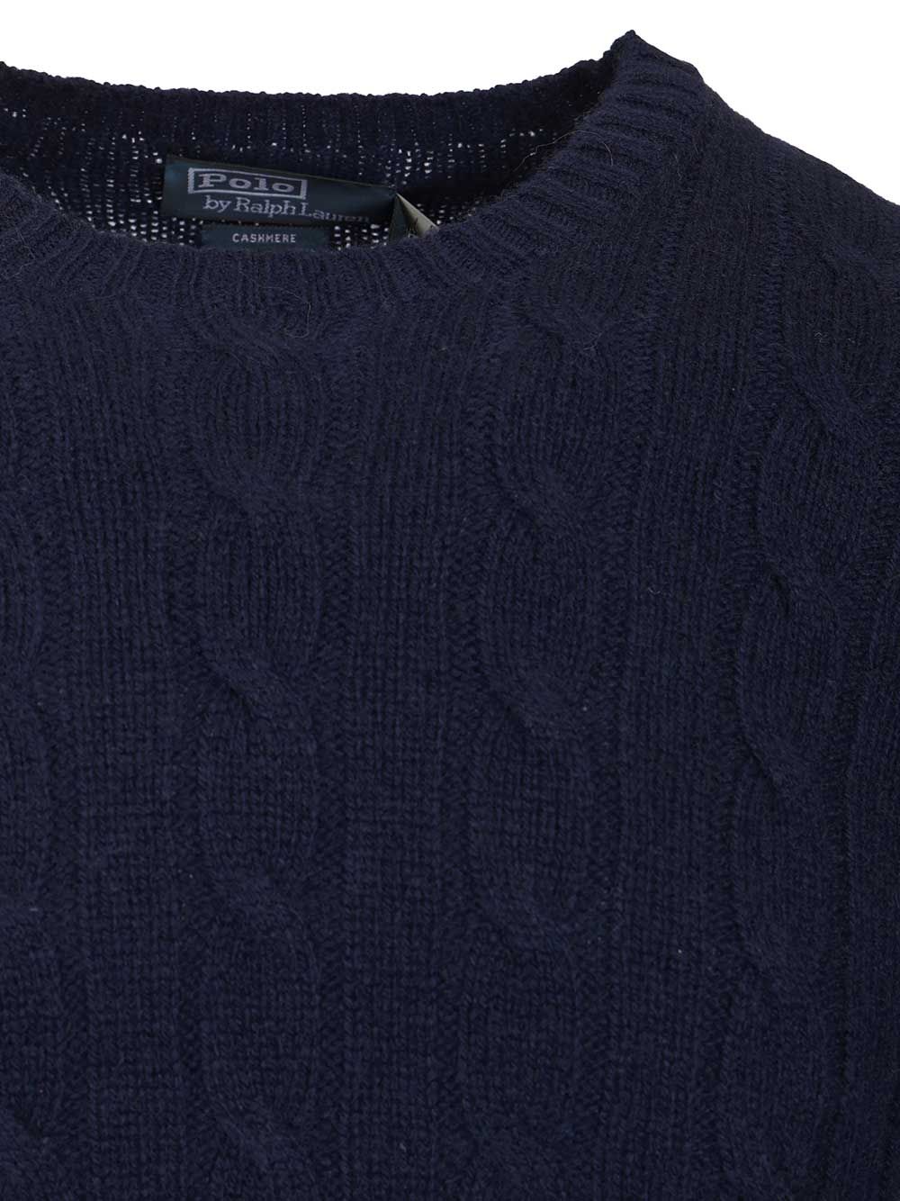 Polo Ralph Lauren Cashmere Cable Knit Sweater Knitwear - Blue | 97d0ab5422987ce15ab081507136227e04221481