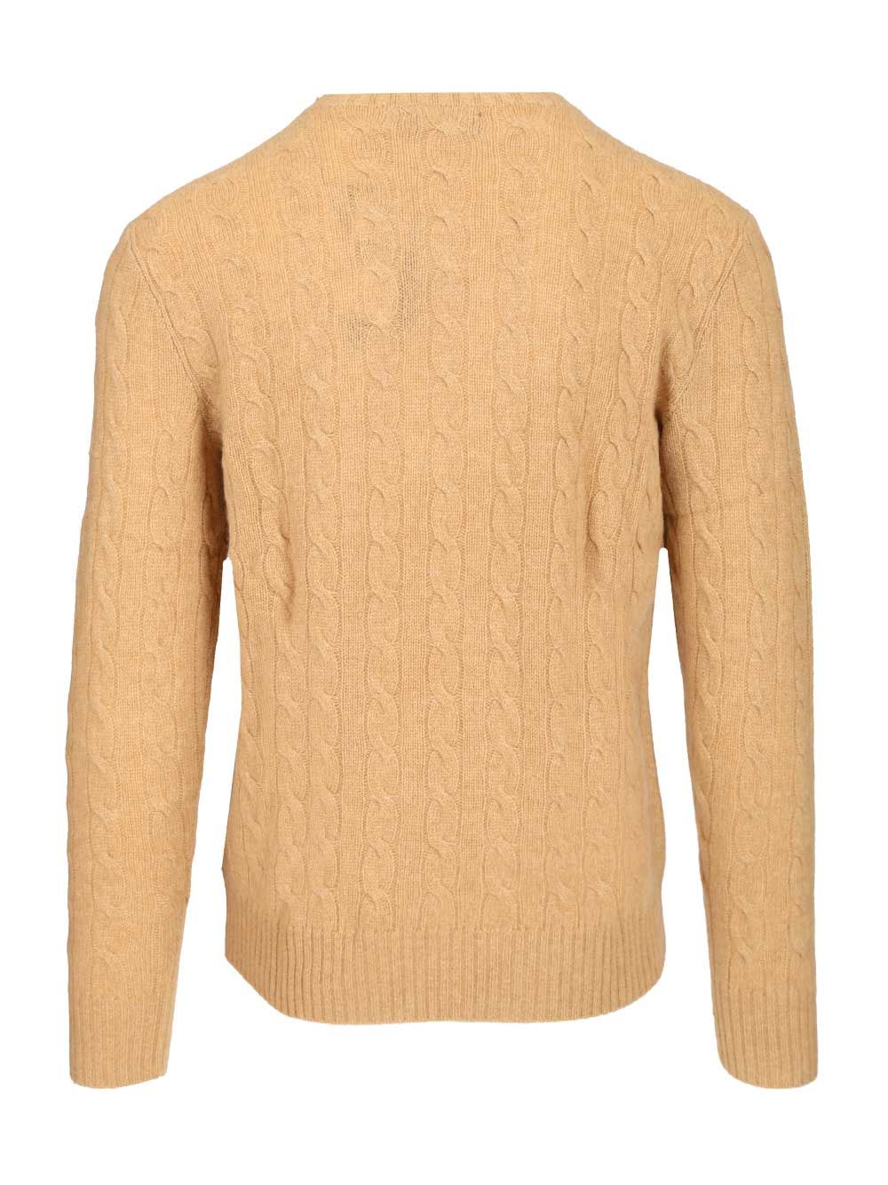 Polo Ralph Lauren Cable Knit Sweater Knitwear - Beige | 8b876a2f87e6ce20cebd9c8a10b371d12543d582
