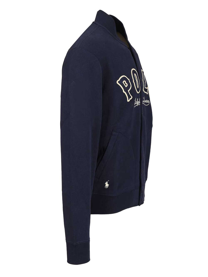 Polo Ralph Lauren Rl Fleece Western-Logo Jacket Sweatshirts - Blue | a90bde5c908daaac823fc5da83ac9464781ab225