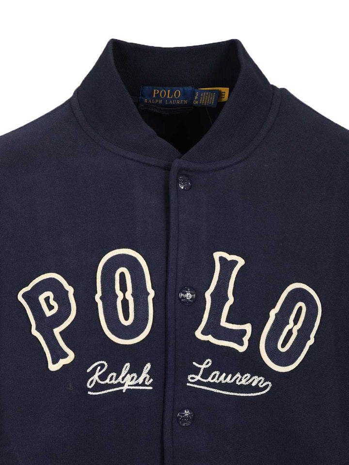 Polo Ralph Lauren Rl Fleece Western-Logo Jacket Sweatshirts - Blue | 274c25a1ff1834dcf5a7b157a6268fab90228831