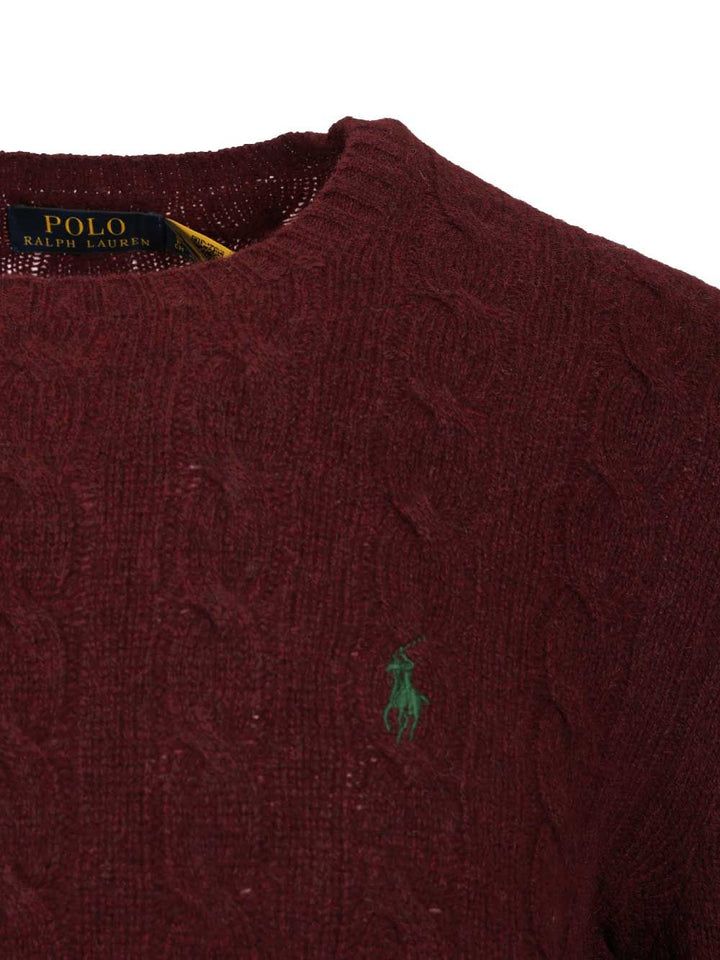 Polo Ralph Lauren Cable Knit Sweater Knitwear - Bordeaux | 90520e6ecf1b683c838f37d1ab9c914939a0cb1a