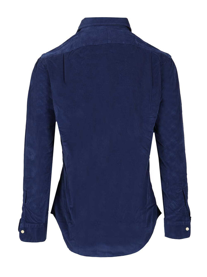 Polo Ralph Lauren Custom Fit Velvet Shirt Shirts - Blue | c4b7f058730dfeee1146a9cf2de4e783a463952c