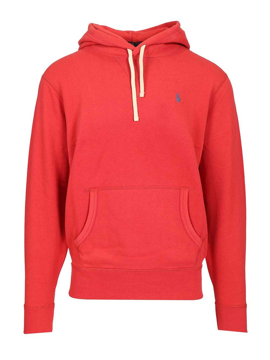 The Rl Fleece Hoodie Sweatshirts Red
