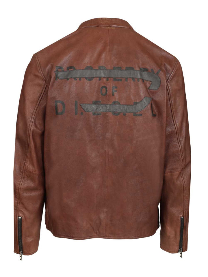 Diesel Leather Bomber Jacket Skirts - Brown | 689ba6886ea4f0f9d10943cc222d9a4cf405b7c0