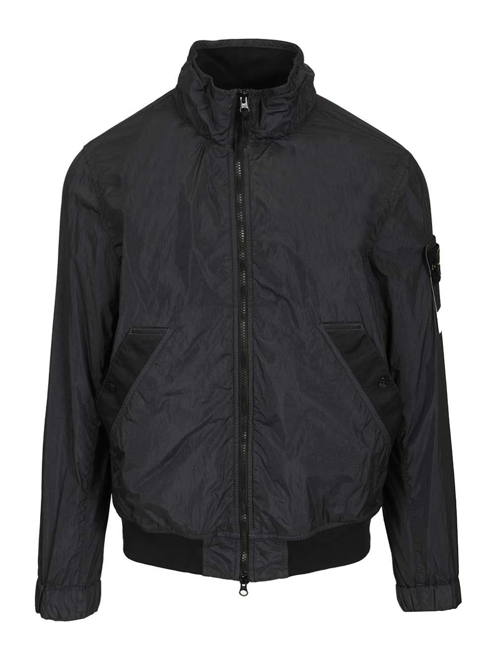 Stone Island Jacket Garment Dyed Crinkle Reps Ny, Recycled Nylon Jackets - Blue | ecfd25d559b6d95ccc2b3d55a789bcbe944f3867