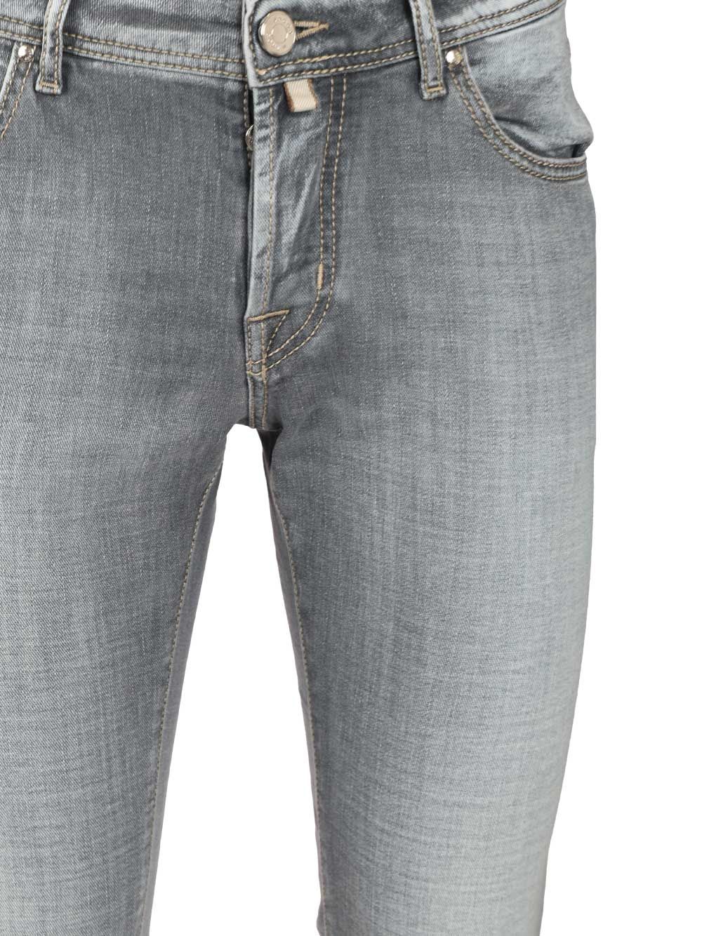 Jacob Cohen Pant 5 Pkt Super Slim Fit Nick Slim V2 Salpa Bianca 9 Oz Jeans - Grey | d250d0ea487da1b1e3c74f2fbc99c894336f223e