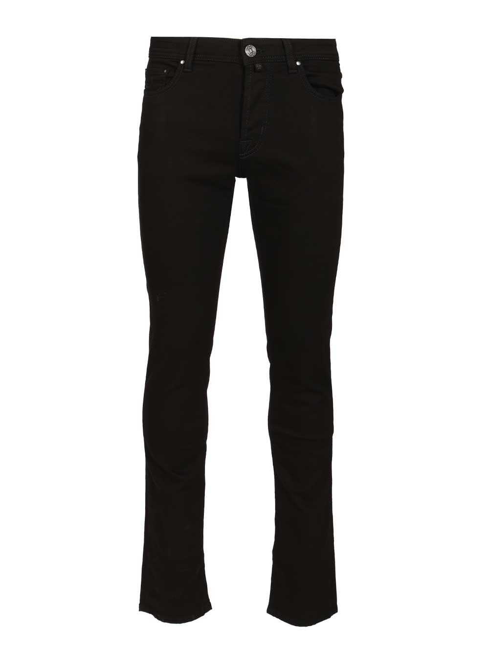 Jacob Cohen Bard Five-Pocket Jeans - Black | d124c296fdce4cc029e5bf5b6ebefda178fa1db3