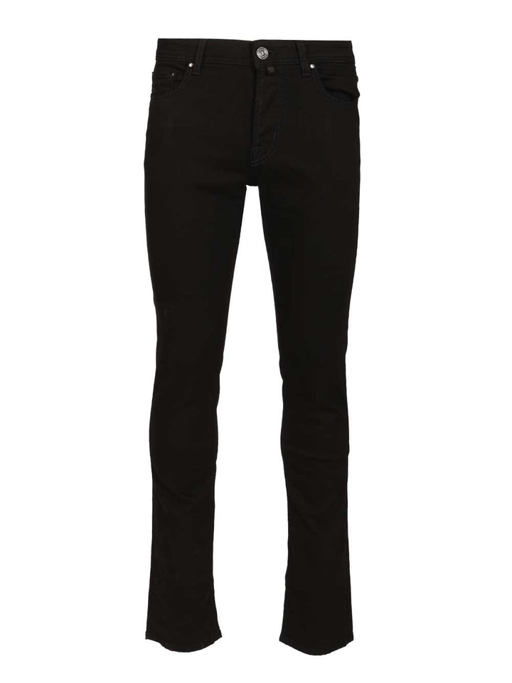 Jacob Cohen Bard Five-Pocket Jeans - Black | d124c296fdce4cc029e5bf5b6ebefda178fa1db3