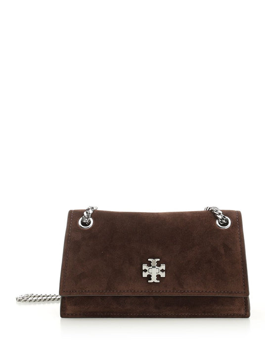 Kira Turnlock Suede Mini Bag Crossbody Bags Brown