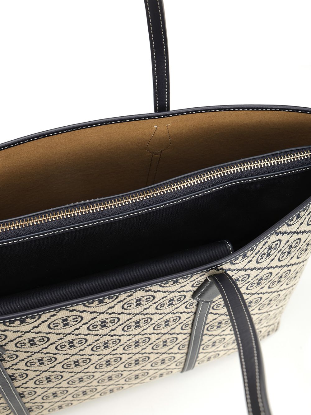 Tory Burch Perry T Monogram Tote Shoulder Bags - Blue | 2eccd941b4a6d23ebbe81d82fe658093631c60e6