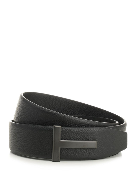 Reversible Leather Belt Belts Black