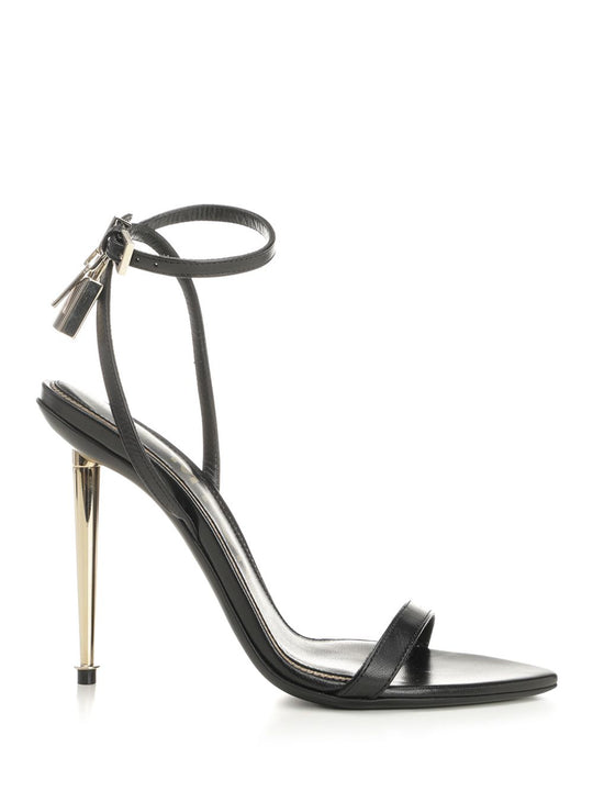 Shiny Kid Pointy Naked Sandal Sandals Black