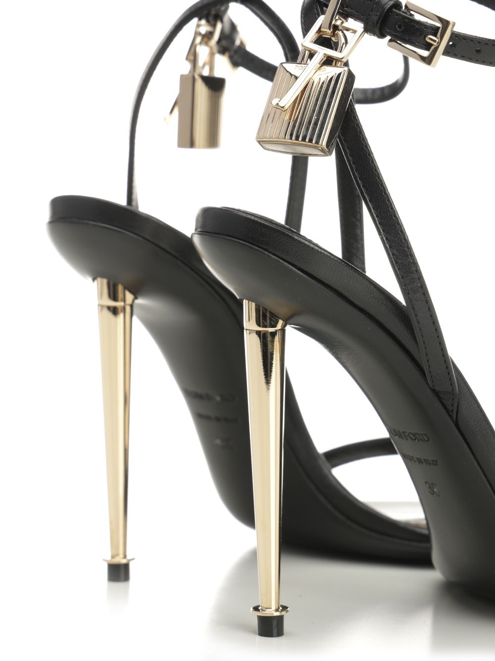 Tom Ford Padlock Sandals - Black | 68bba001e0e3f2d149a82beff8f0520ae14f4cd8