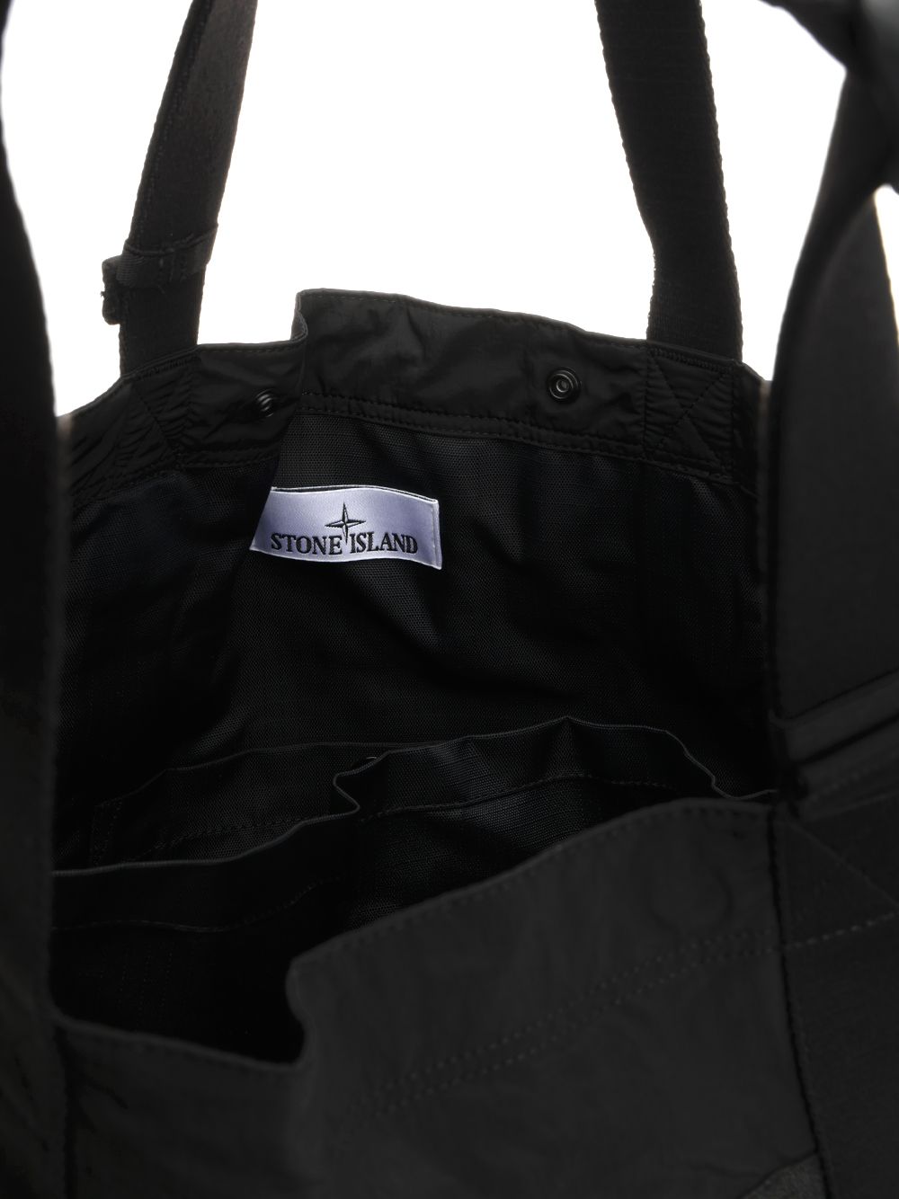 Stone Island Nylon Metal Tote Bag Crossbody Bags - Black | 8bacdf3695b9b1a76a41e235330d21e6733dc3f5