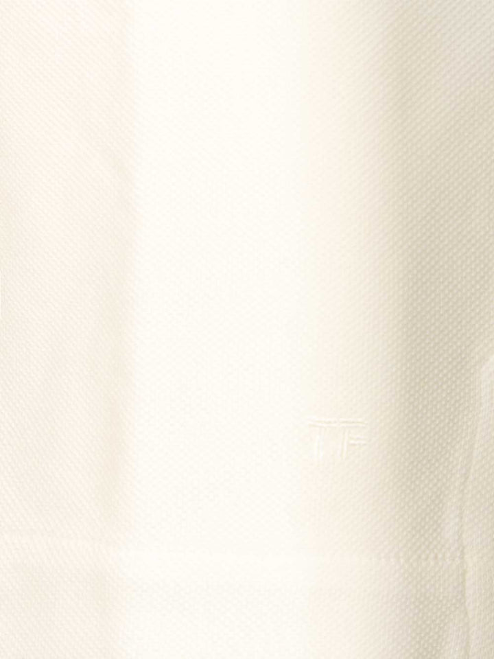 Tom Ford Lyocell Iquet Short Sleeve Polo Polo shirt - White | 90144cd292d8212ddd07cccb79cf27dafaccc061