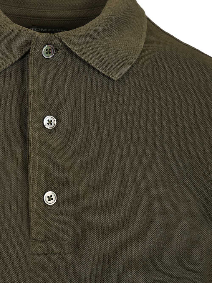 Tom Ford Lyocell Iquet Short Sleeve Polo Polo shirt - Green | 9dc3968056e483eb65112a23c1139cb1a916946f