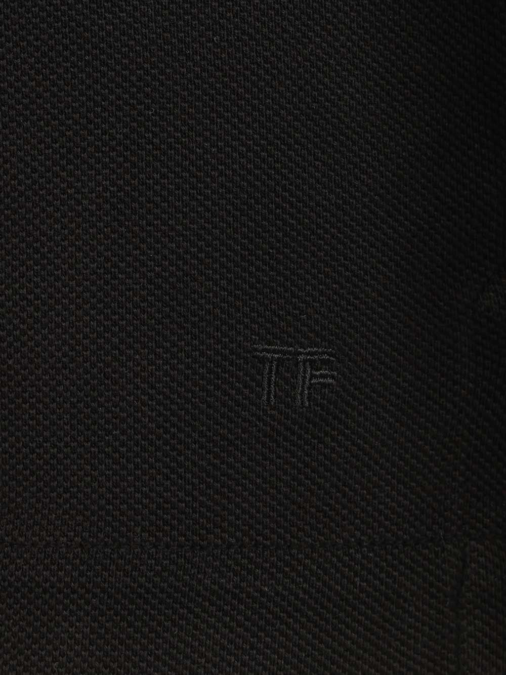 Tom Ford Lyocell Iquet Short Sleeve Polo Polo shirt - Black | 7510ffeb0adf8c86c2c9bba151596fa798d16866