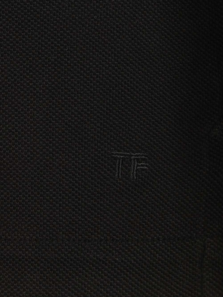 Tom Ford Lyocell Iquet Short Sleeve Polo Polo shirt - Black | 7510ffeb0adf8c86c2c9bba151596fa798d16866
