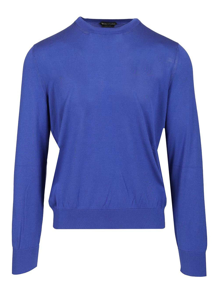 Tom Ford Silk Sweater Knitwear - Blue | b4586f570d92e6ec999e22a1f1d1ea0b194d71f5