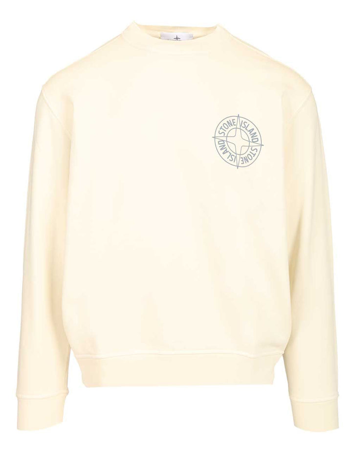 Stone Island Organic Cotton Sweatshirt Sweatshirts - White | c9c2c7eb0b648a9401c8fc2ea97a13663c0d71c1