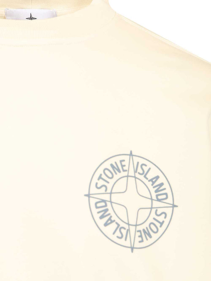 Stone Island Organic Cotton Sweatshirt Sweatshirts - White | 37ef70c5106b786d625ca35fe1a117fb0a07cbc4