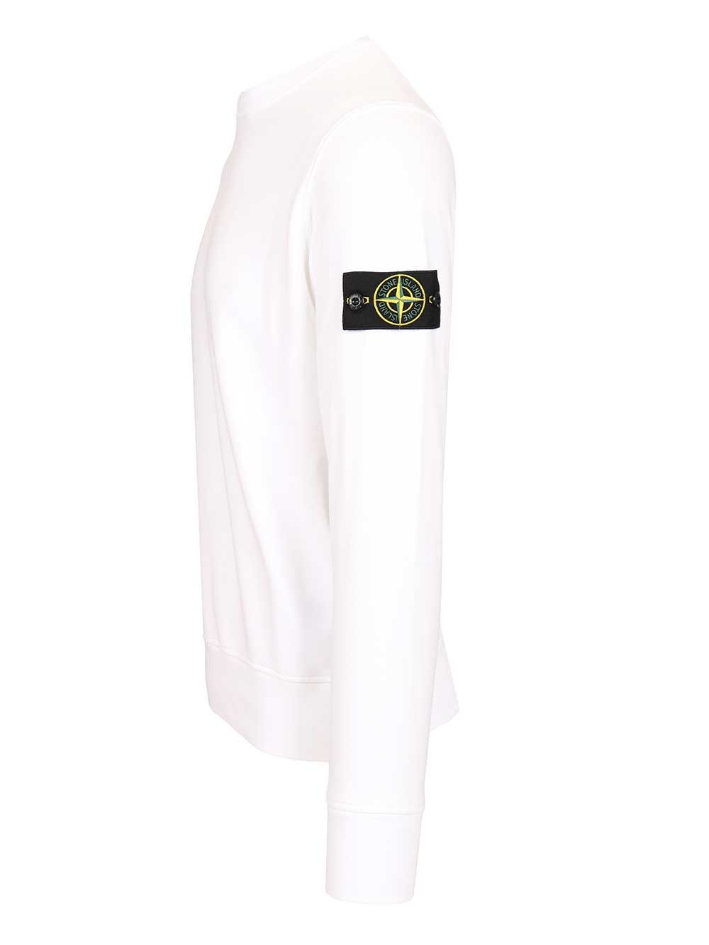 Stone Island Organic Cotton Sweatshirt Sweatshirts - White | e9bcb6e0fcf095ccce50ef93bcca061d4b7d4abd