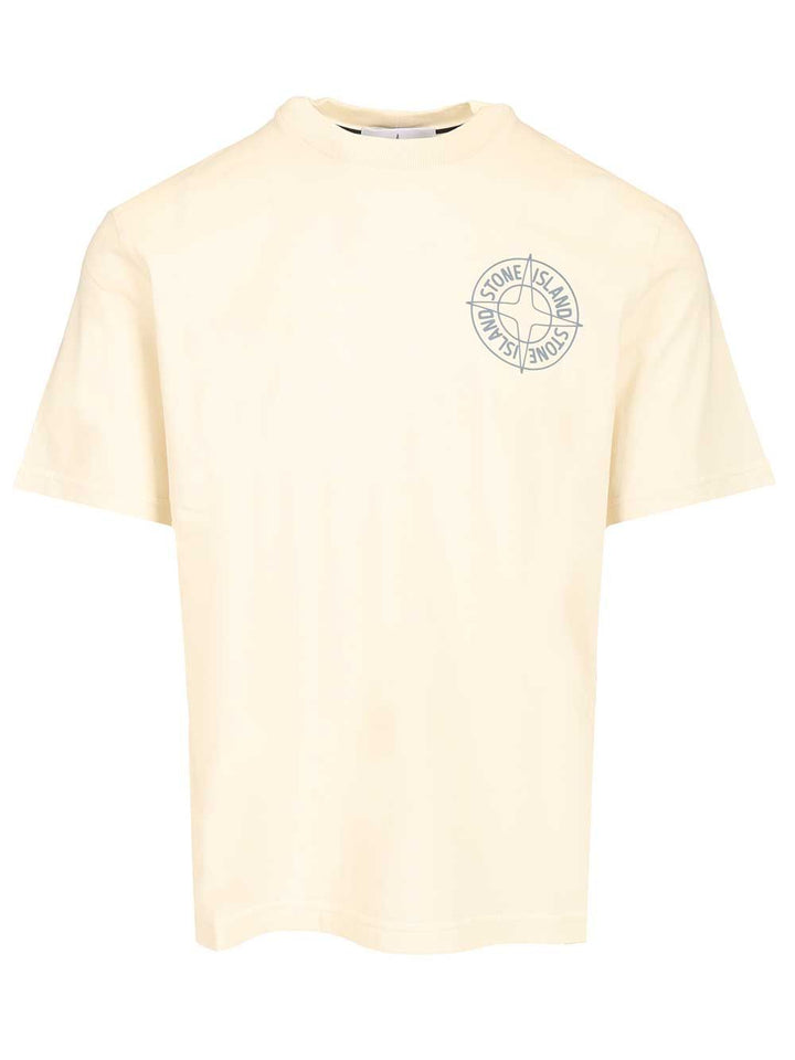 Stone Island Outline Compass T-Shirt - White | 2b1b7150eaac343182dda01c1a074f40639fbdc1