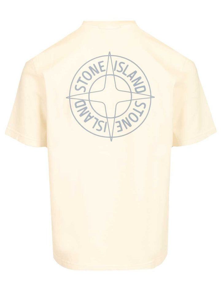 Stone Island Outline Compass T-Shirt - White | d251f1f0c8b1ba772e51120320377a8dd1b74040