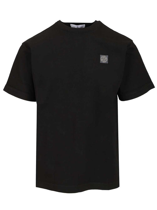 Ss Combed Organic Cotton Jersey, Garment Dyed T-Shirt Black