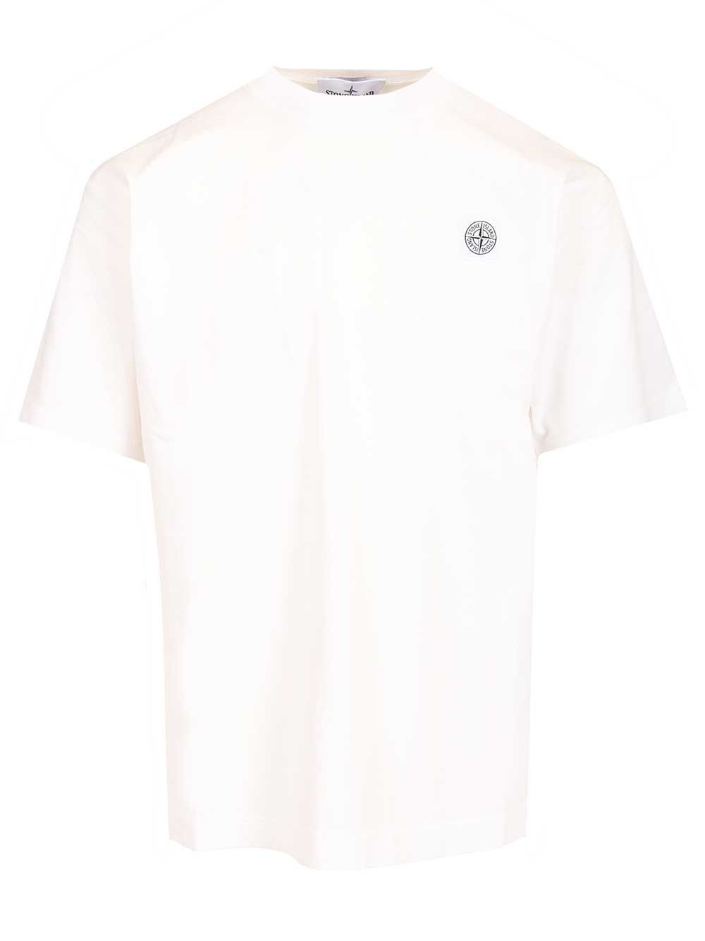 Stone Island Cotton T-Shirt - White | 18b53c4a3277d99078d204e870c75b82eff3698e