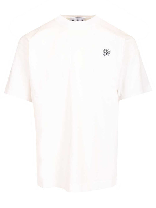 Ss Combed Organic Cotton Jersey, Garment Dyed T-Shirt White