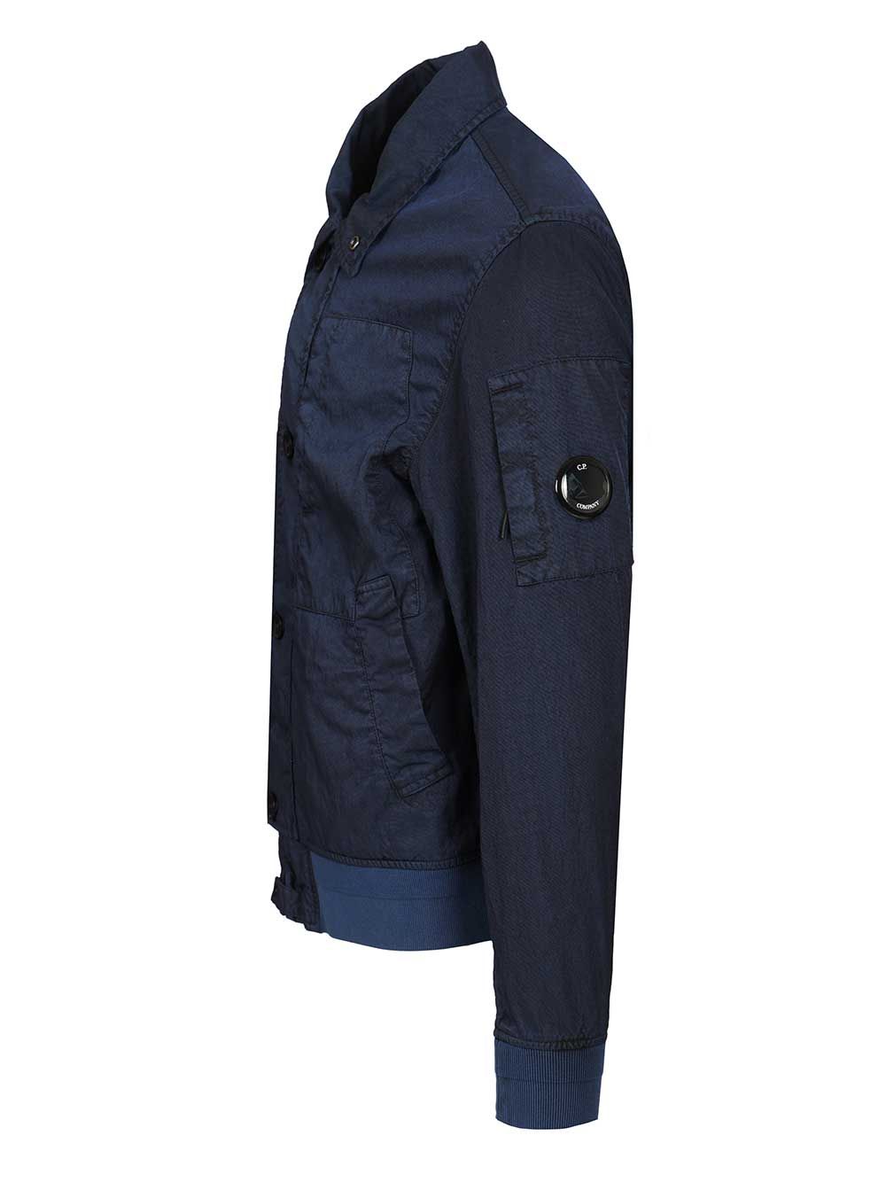 C.P. Company Panama-R Canvas Bomber Jacket Jackets - Blue | bad0b8994ab28bf837c6fa3023aea11f3b48ce87