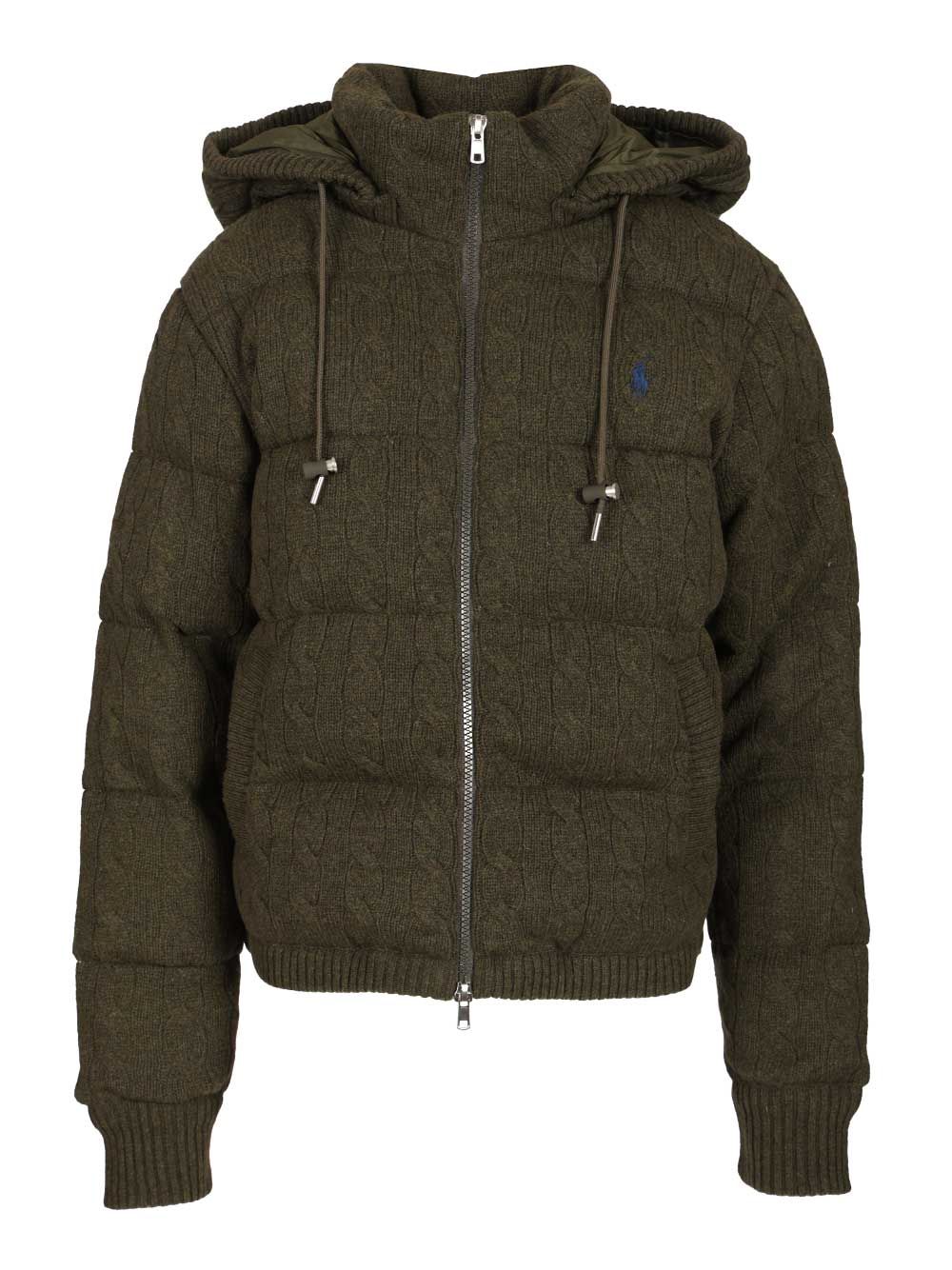 Polo Ralph Lauren Cashmere And Wool Down Jacket Coats - Green | 6408ec77d4c31827454ef2c6bf96b024aed24a2a