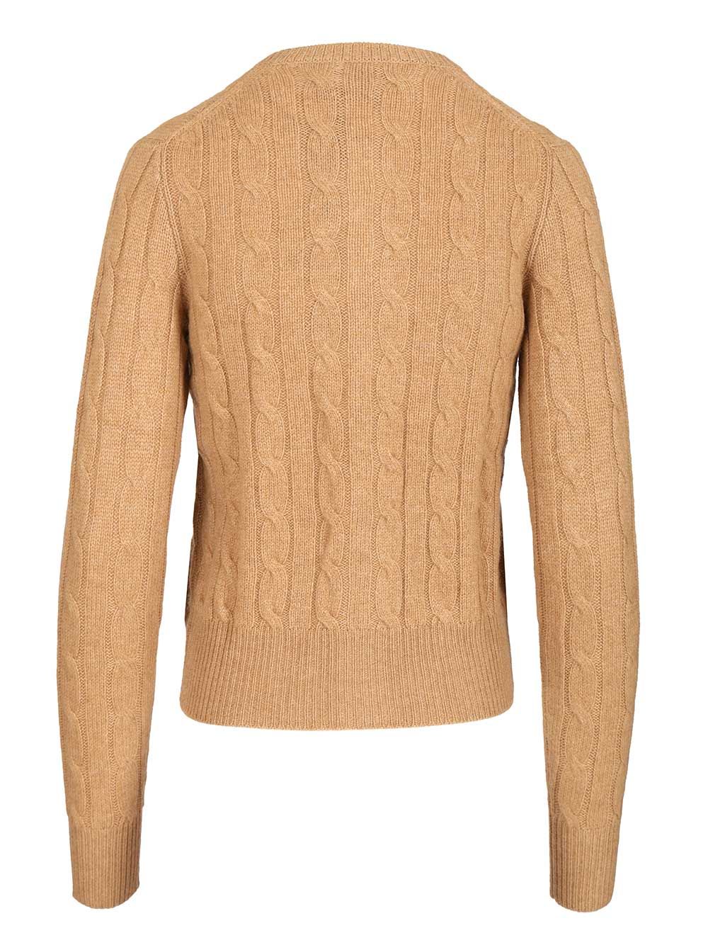 Polo Ralph Lauren Cashmere Cable Knit Cardigan Knitwear - Beige | 2b683d78f42b9954519215dcbefc61ab9e8b12ff