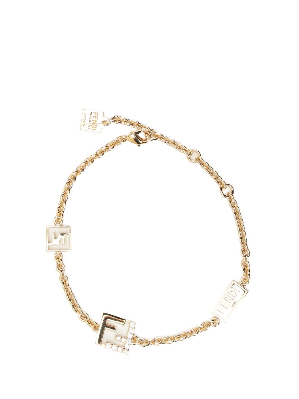 Fendi Bracciale Ff Metallo/Zirconi Jewelry - Gold | 6698eeab5cc26b121628df317e7ab06def785a82
