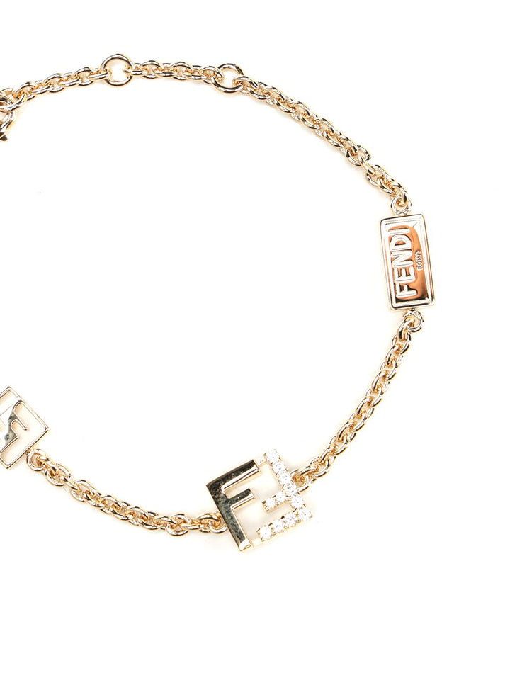 Fendi Bracciale Ff Metallo/Zirconi Jewelry - Gold | 6fd8b15f3f68a050e210816a5d229d719010c979