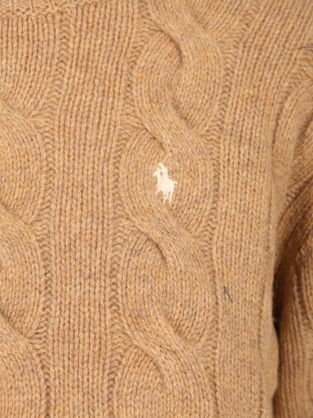 Polo Ralph Lauren Cable-Knit Wool-Cashmere Sweater Sweatshirts - Beige | f6a1eed2d4949ab314bb25cea0d8d3fdab230522