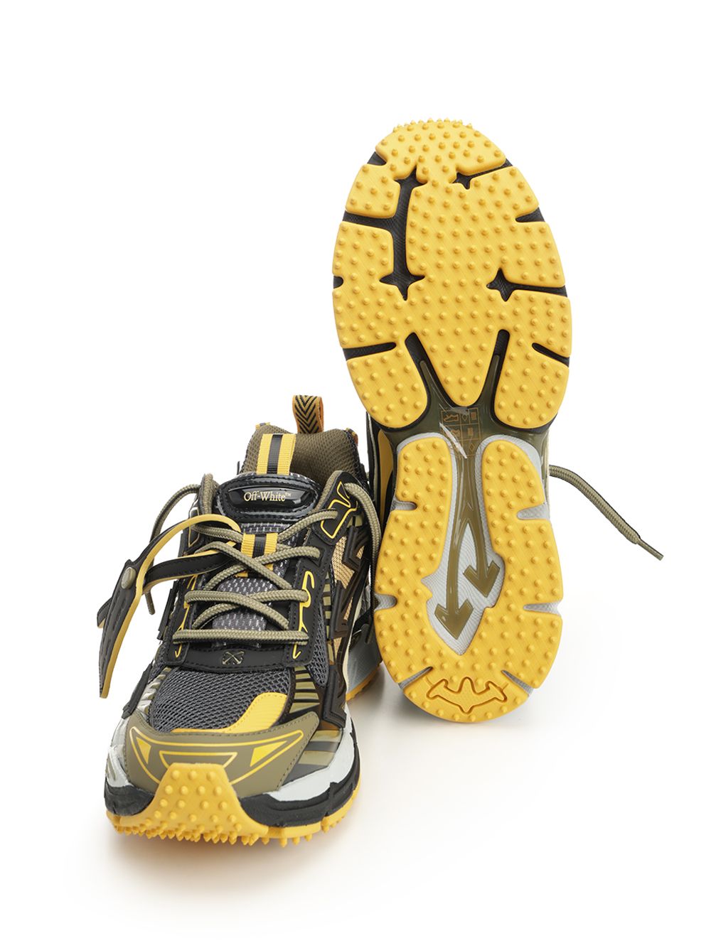 Off-White Ow Be Right Back Mesh Black - Ocher Yell Sneakers - Black | 643c2b14aa125e44c3a89cf34db18082ff24ef30