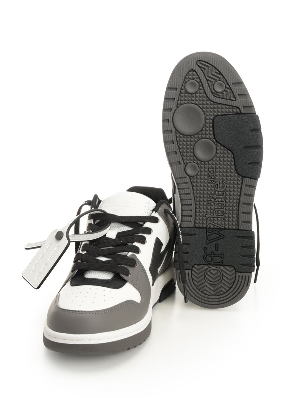 Off-White Out Of Office Calf Leather Dark Grey - B Sneakers - Green | 72b210e8fe7d3adfac31c2aa4dfa31983b466006