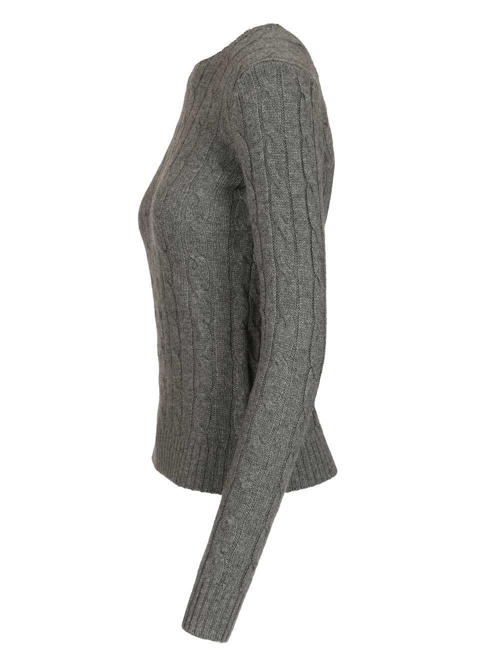 Polo Ralph Lauren Cashmere Cable Knit Sweater Knitwear - Grey | 313842a1fda29f7fc2d3cf37d4df4af59df8da92