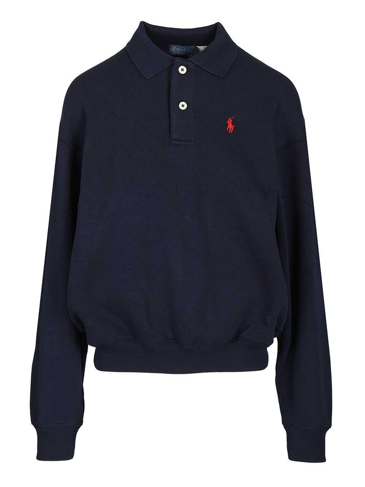 Polo Ralph Lauren Long-Sleeved Polo Shirt Knitwear - Blue | 52a11d3905cb46acfdc44d99c1e334f86deb7eb3