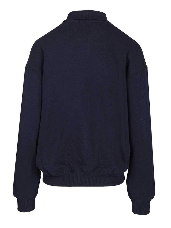 Polo Ralph Lauren Polo-Collar Fleece Pullover Knitwear - Blue | 2631c2f51f2eaf8261c7b0ab1b7fc3b01d7d742b