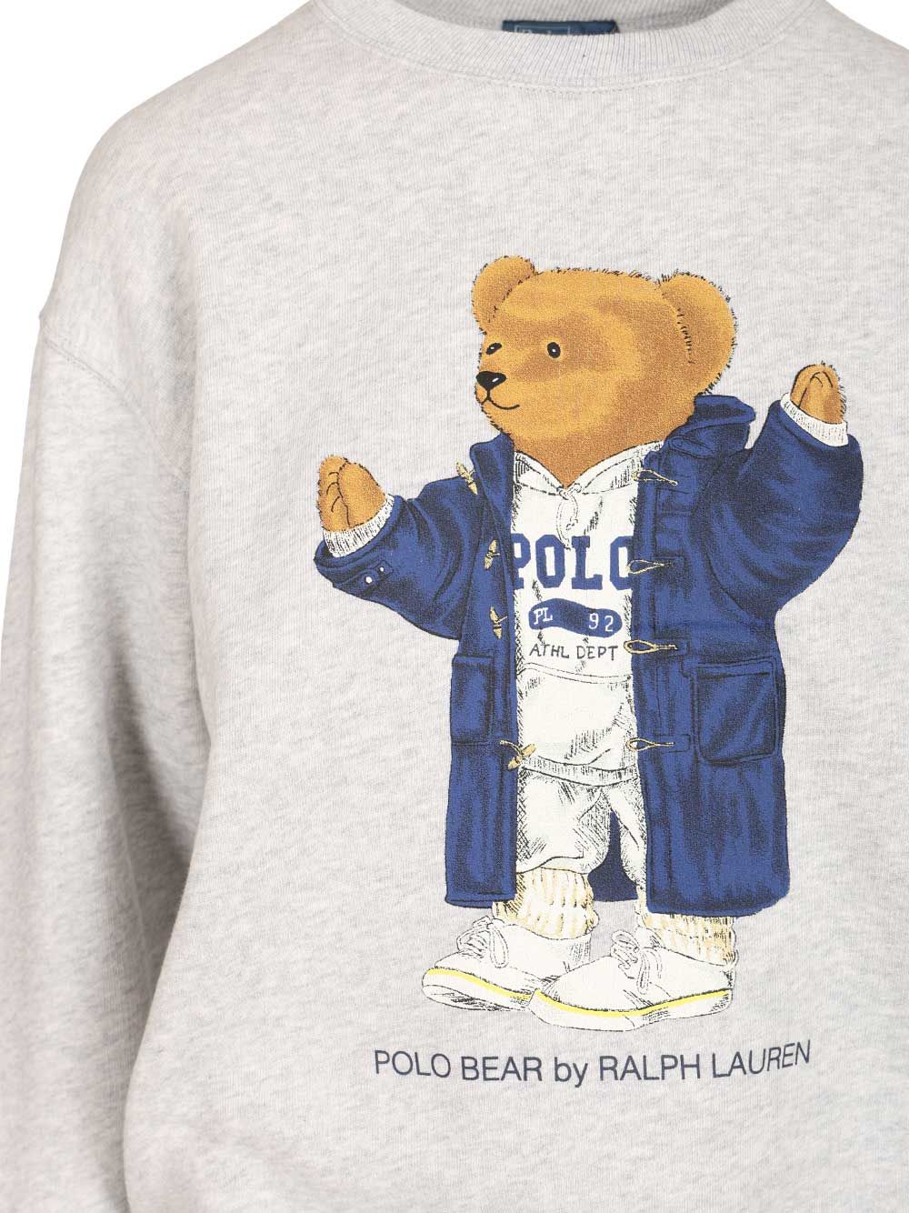 Polo Ralph Lauren Sweatshirt With Bear Knitwear - Grey | e4710fbd3ec7355206664b4d2fc9e74e8c301f02