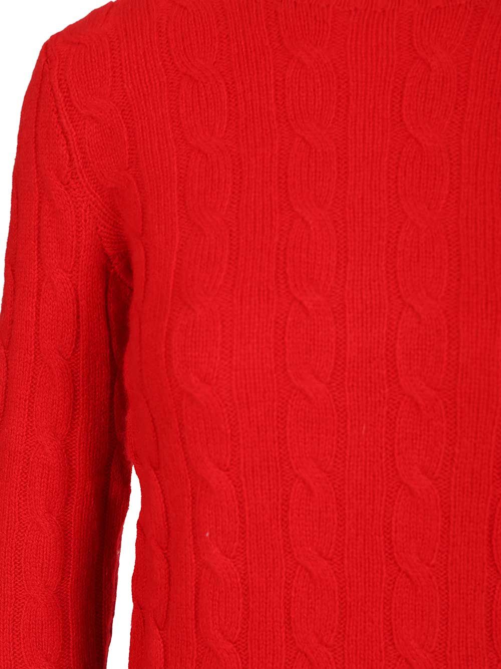 Polo Ralph Lauren Cable-Knit Cashmere Sweater Knitwear - Red | a9079a28504680e33b22538fbc8afd11483b9115