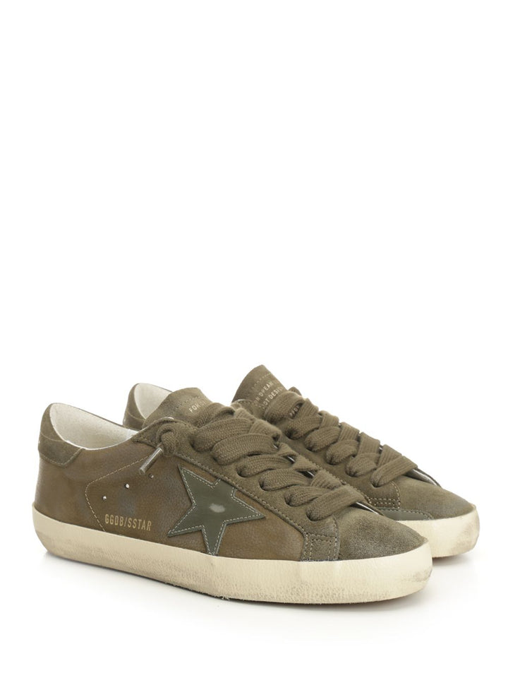 Golden Goose Deluxe Brand Super Star Sneakers - Green | 0956a52e25d8e5d603890086009c6a98422fedad